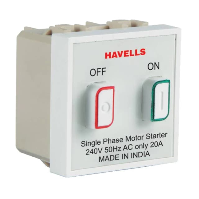 Havells 20 A Motor Starter Coral Series - Motor Starter & Mini MCB White
